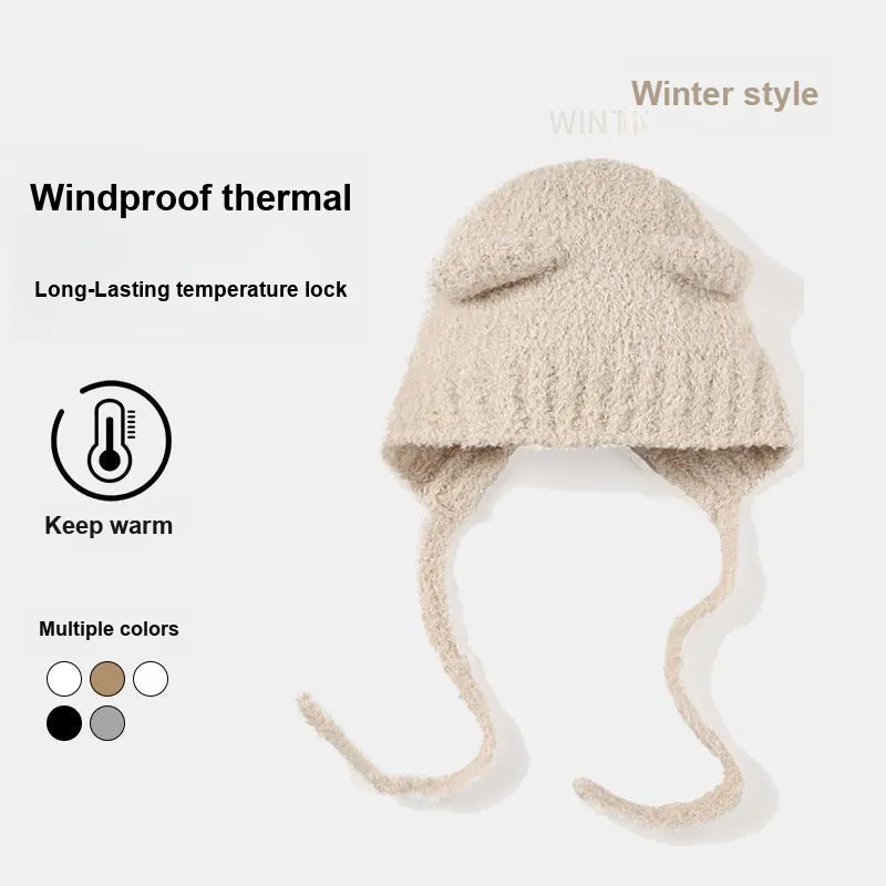 NANJIREN Thickened Beanies Women's-9