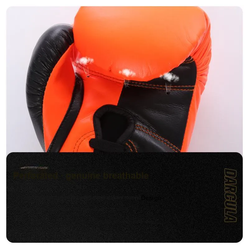 MUAYTHAI DRACULA Boxing Glove Adults Saddle Puff+Latex Mixed Liner Sanda Fighting Training Competition-13