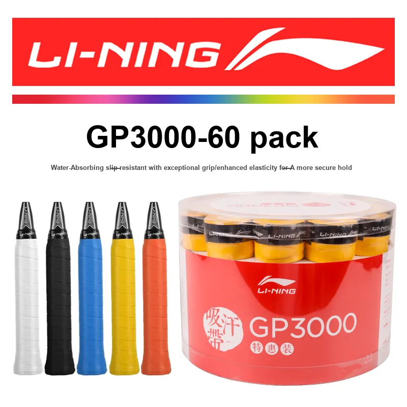 LiNing Badminton Grip Tape Polyurethane Thin GP3000 10 Pack-5