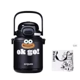 Black+Coffee Big Mouth+Graffiti Shopping Bag