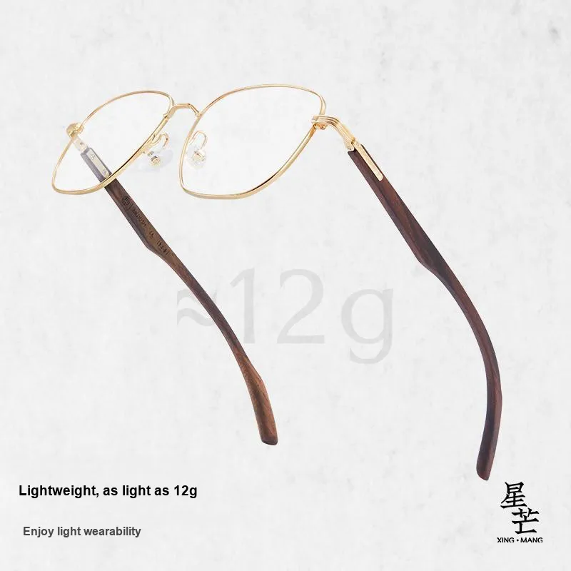 MUJOSH Astral Series Irregular Shape Wooden Leg Sunglasses Unisex-5