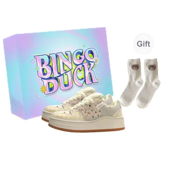 BINGO DUCK Skateboard Shoes Women's Cranberry Color