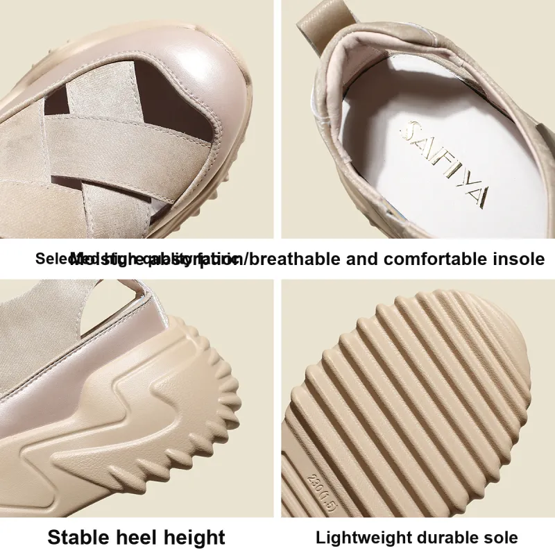 Safiya Chunky Sneakers Women's Champagne-5