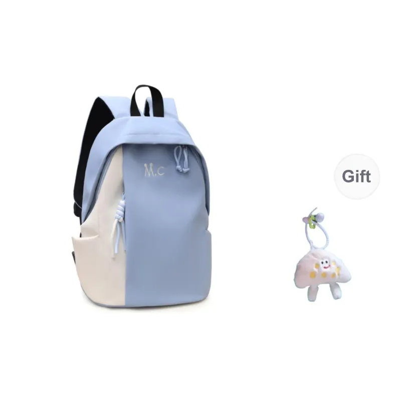 Yalu Nylon Fabric Backpack Unisex Black/Yellow/Orange/Green/Blue-15