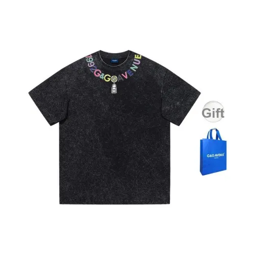 G&G AVENUE Черная унисекс футболка