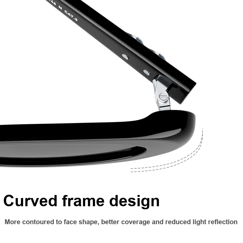 PARZIN Plate Frame Oval Sunglasses Unisex-2
