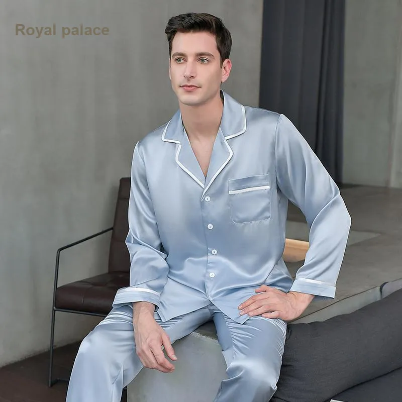 Imperial Palace Pajama Set Men's Sky Blue-4