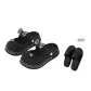 Black[Random, Comes with Same Size Bathroom Slippers 1 Pack]