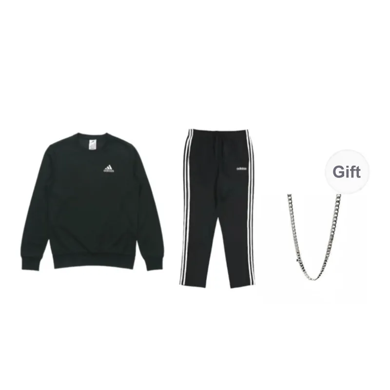 Adidas Sweatshirt Set Unisex Black-0
