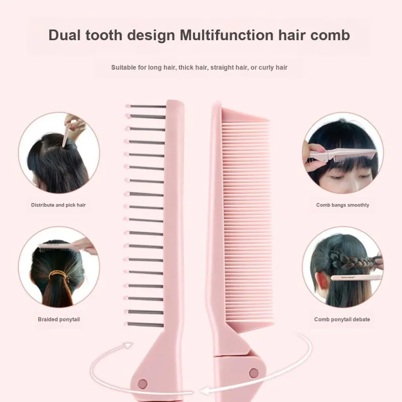 Malian Foldable Mini Comb Fine Toothed Forehead Comb With Portable Design-1