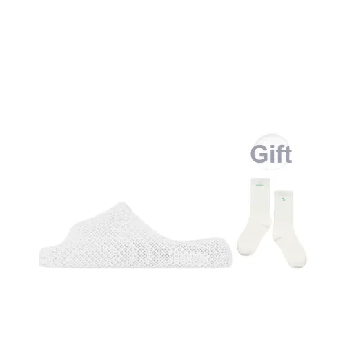 STARAY Противоскользящий Быстросохнущий Амортизация На открытом воздухе Для помещений Двусторонний Осенний Слипоны Unisex Light Год Белый