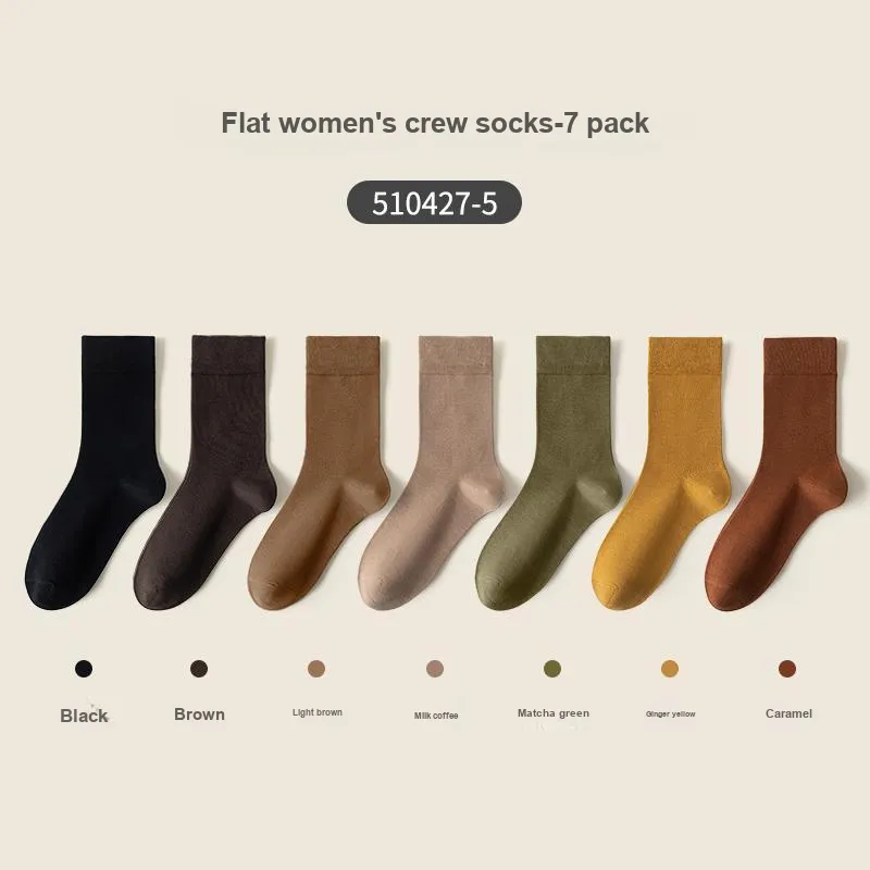 Caramella Mid Calf Socks Women's 7 Pack-25
