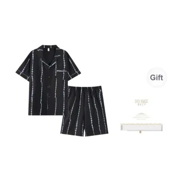 XIA.WA.ZHI.XIU Pajama Set Men's Gift Box Set Black