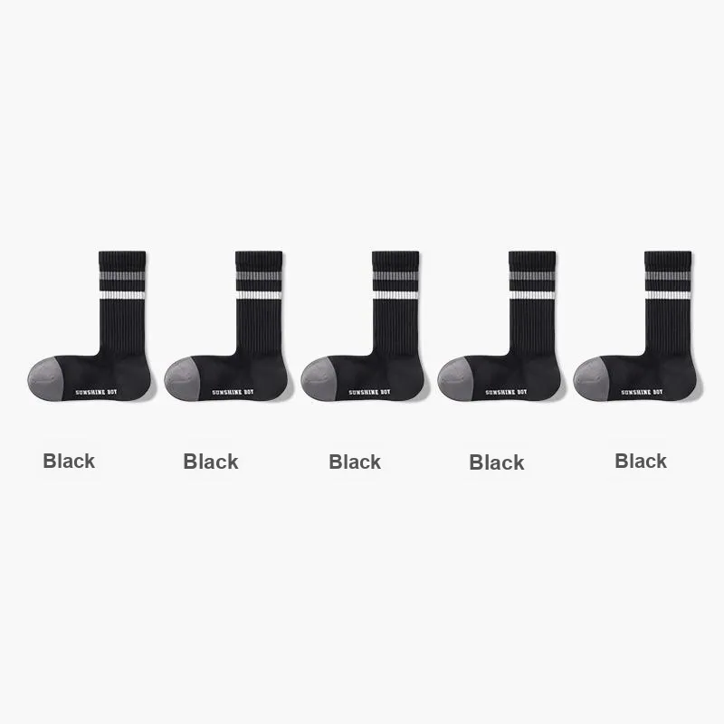 B&C.Room Mid Calf Socks Fall Winter Men's 5 Pack-1