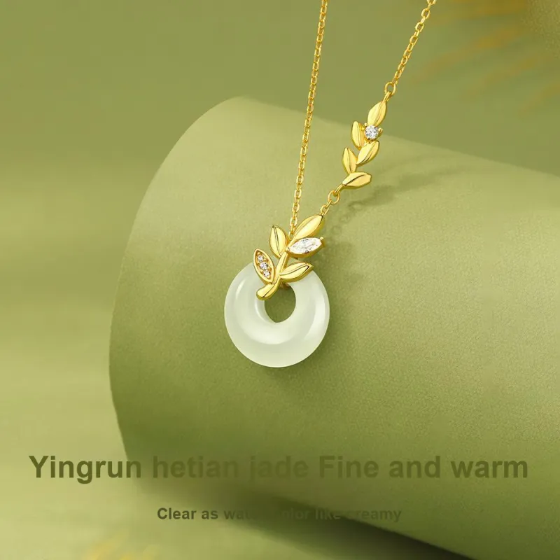 Lang Wind S925 Silver Necklaces Women's-2