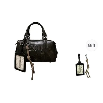 CULTIVATOR PU Boston Bag Handbag Small Size Women's Dark Brown