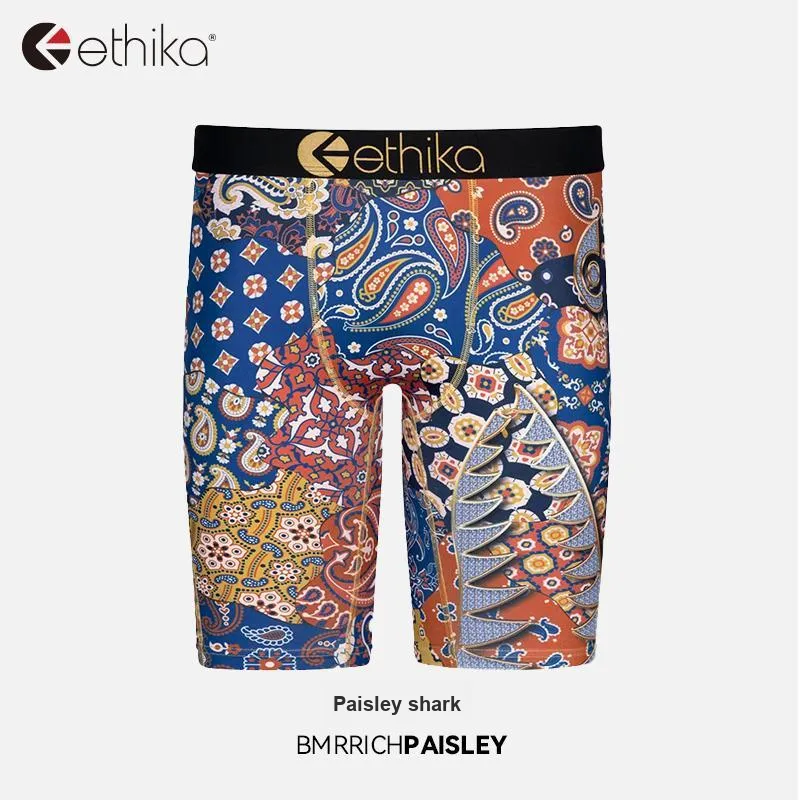 ETHIKA Underpants Men's 1 Pack Paisley Shark-1
