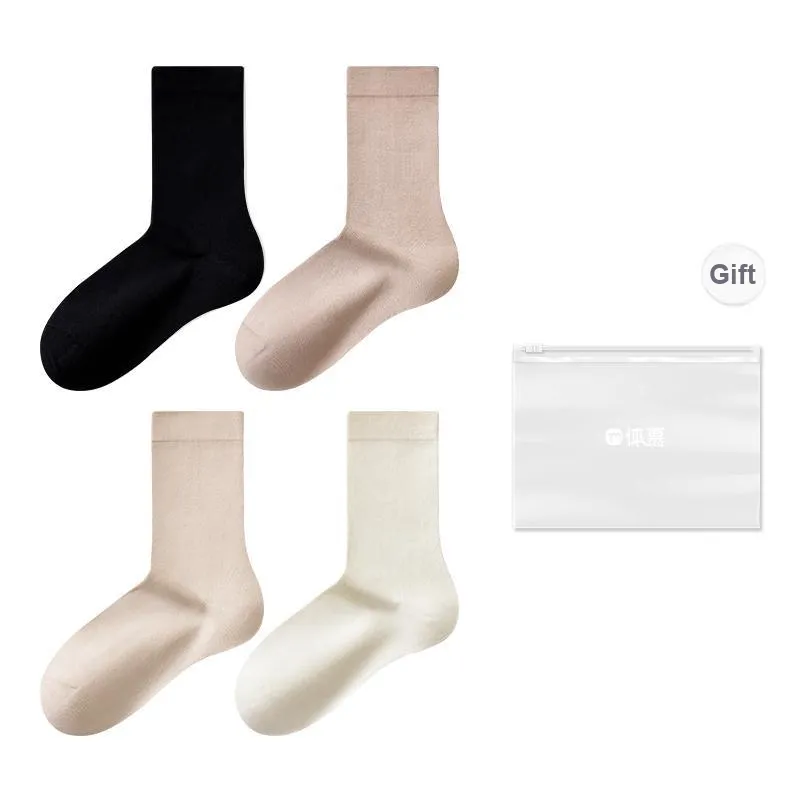 Temooues Mid-Calf Socks Women's Combo Set-7