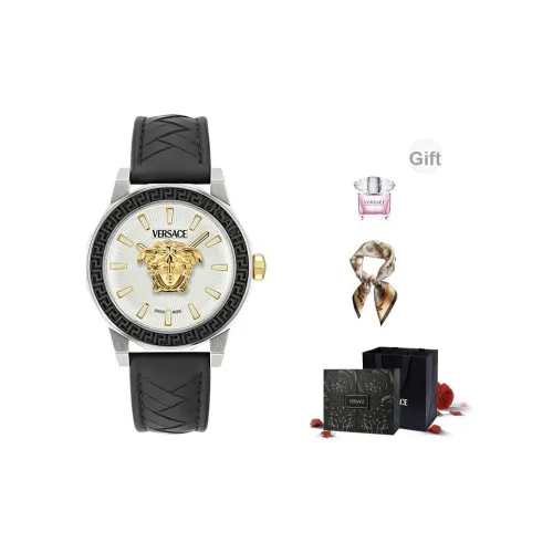 VERSACE Кварцевый механизм Мужские часы серии Galloping Sports 43 мм Белые