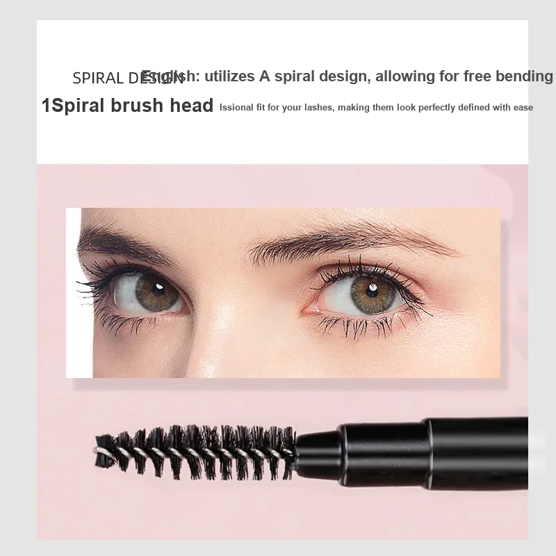 JIAOXUEFEI Spiral Mascara Brush With Interchangeable Mascara Sponge And Storage Cap Combination-2