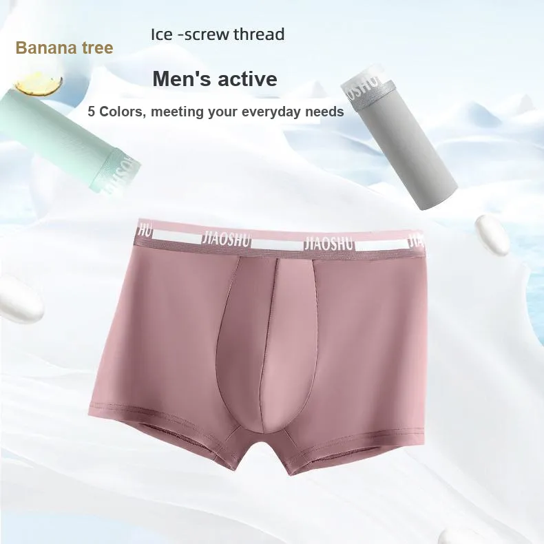 Jiaoshu Underpants Men's 3 Pack Mixed Color-1