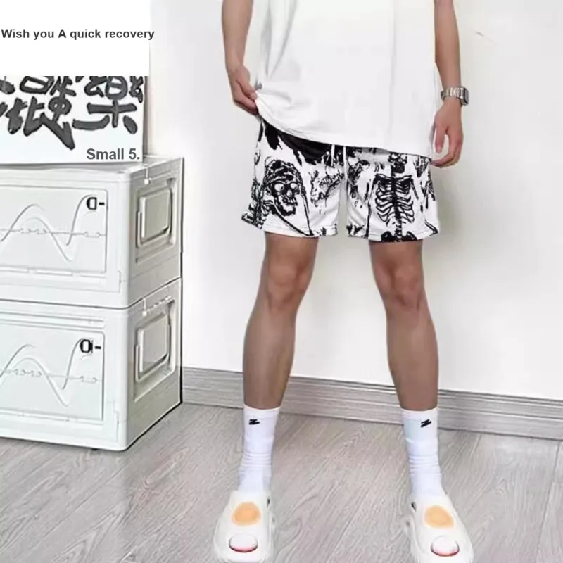 WHELVE Casual Shorts Unisex Black-1