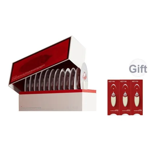 KEY IN Collagen Яичный Белый Анти-возрастная сыворотка с двойным камером успокаивающая подтягивающая увлажняющая 12 шт. коробка