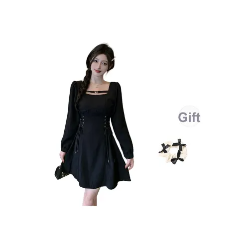 TURN UP Длинное платье с длинными рукавами женское