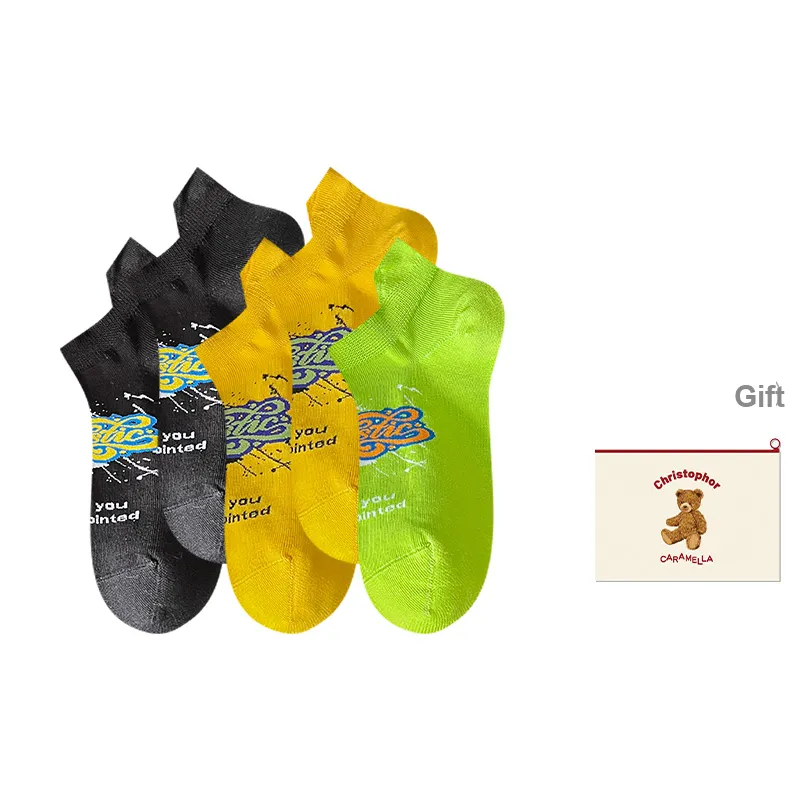 Caramella Ankle Socks Men's Shopping Bag Combo Set-9