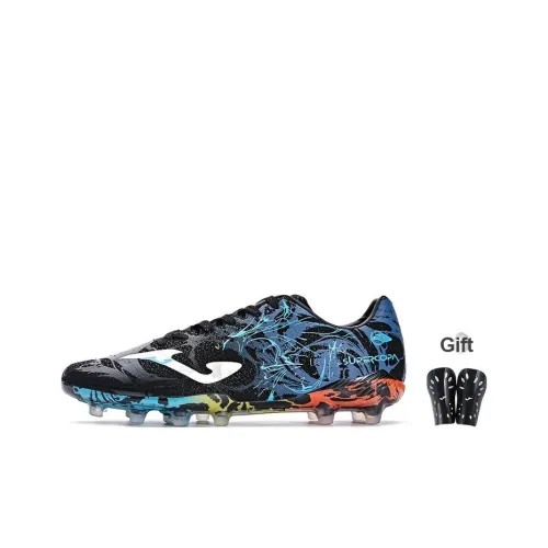 Joma FG Твердый грунт устойчивый к истиранию футбольные бутсы мужские синий черный