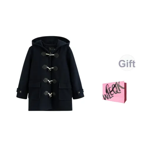 CTRTRC Темно-синий женский пальто