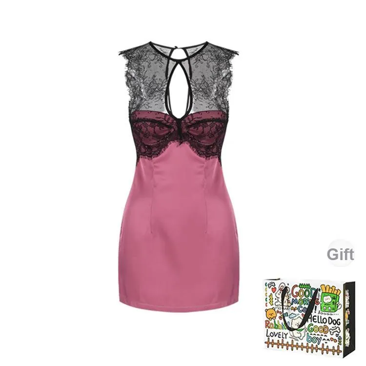 OURUOKE Sleeveless Dress Women's-0