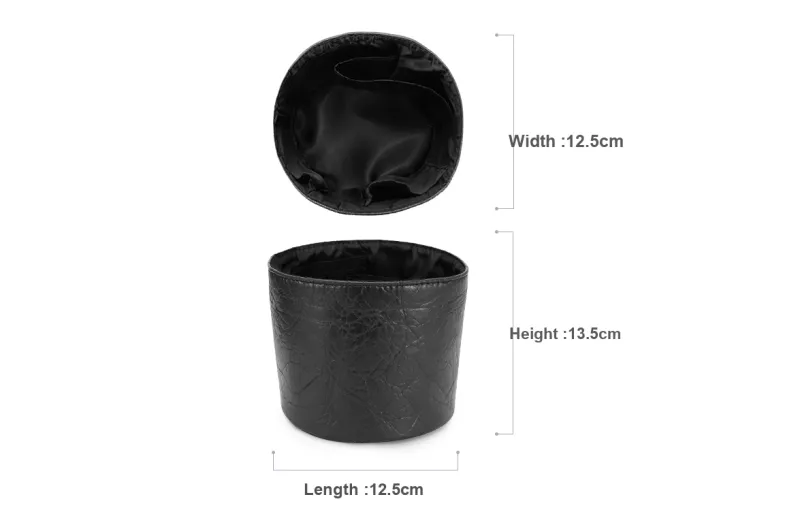 Lan Bao Fan DuPont Paper, Original Velvet Texture Bag Accessory Bag Insert Women's Black-8