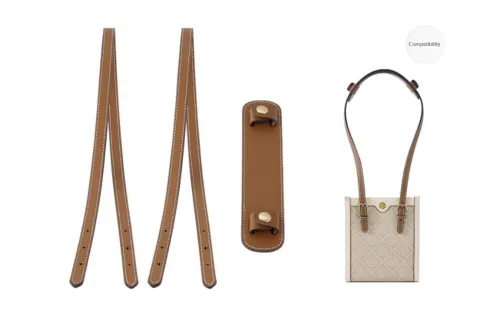 Lan Bao Fan Cow Leather Artificial Leather Upcycled Shoulder Bag With Padded Shoulder Strap Women's Brown