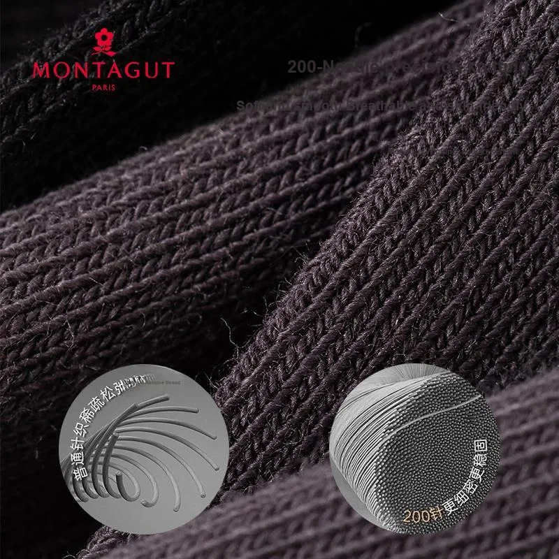 Montagut Knee High Socks Men's Gift Box Of 6 Doubles-12