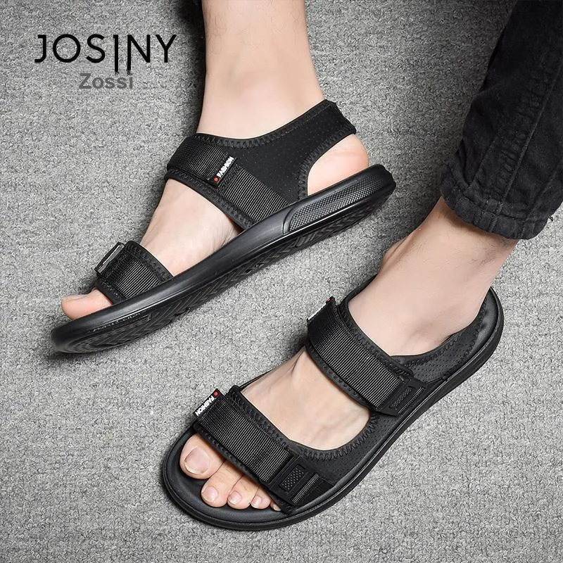 JOSINY Beach Sandals Men Black-3