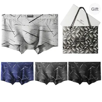 SEPTWOLVES Underpants Men's 4 Pack Gift Box Set+Shopping Bag