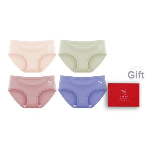 RED DRAGONFLY Хлопковые трусы женские комбинация набор в подарочной коробке