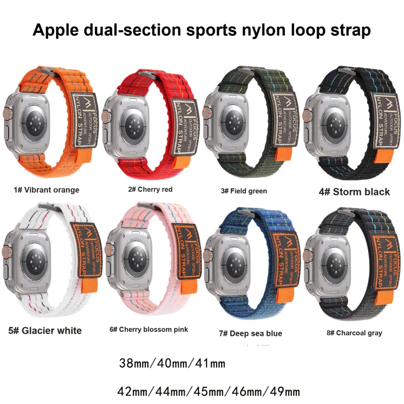 YOOVEI Watch Band Apple Compatibility Nylon Material-11