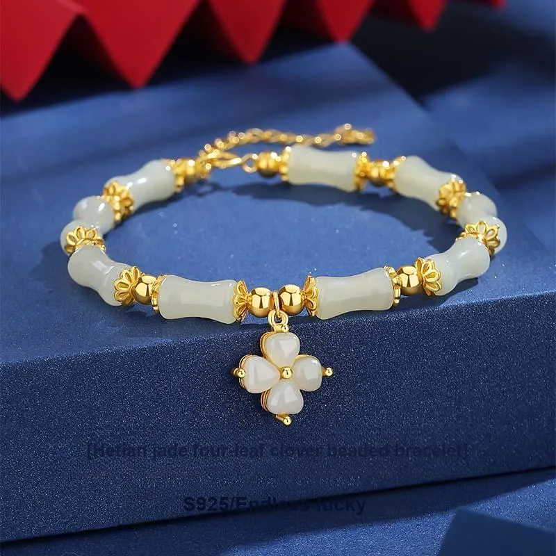 VANA Hetian Jade Bracelets Pale Greenish White Jade Women's-1