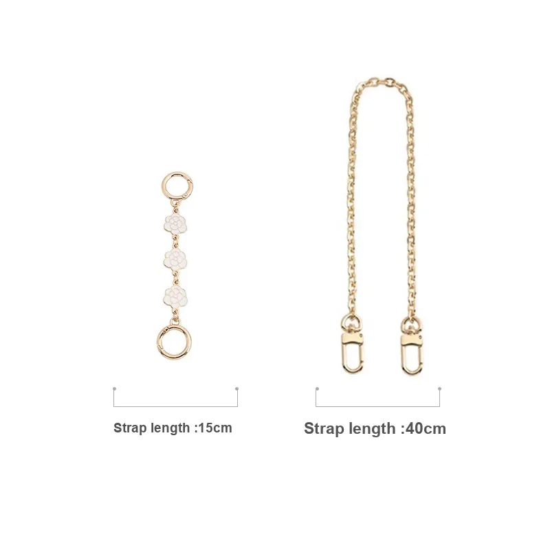 Luxury Care Artisan Workshop Metal Alloys Bag Shoulder Strap Women's White/Gold Tone-1