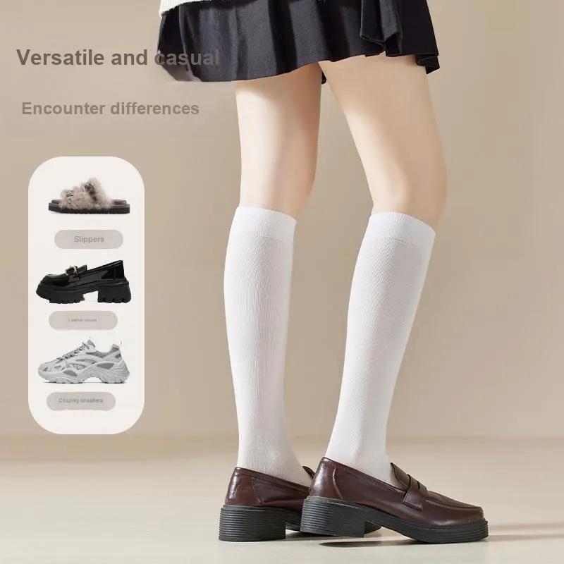 MIIOW Knee High Socks Women's 5 Pack-4