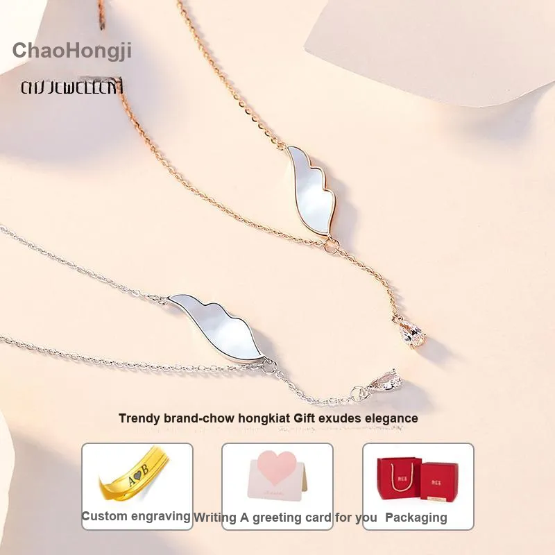 CHAOHONGJI S925 Silver Necklaces Women's-3