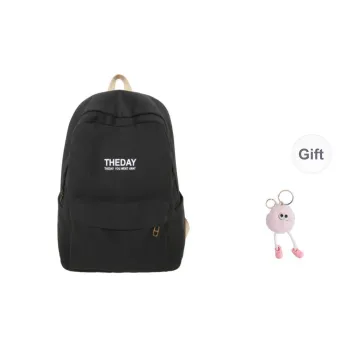 BRABOSTON Canvas Backpack Unisex Black/Pink/Khaki/Blue