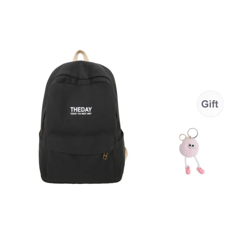 BRABOSTON Canvas Backpack Unisex Black/Pink/Khaki/Blue-0