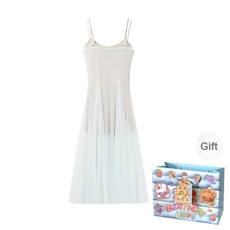 BRASS SCOUT Slip Dresses Women's Light Blue Shopping Bag-1