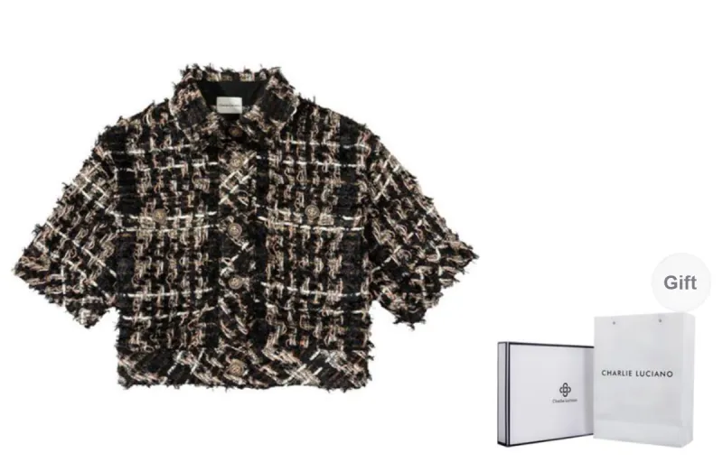 Charlie Luciano Jacket Women's Black Gold-0