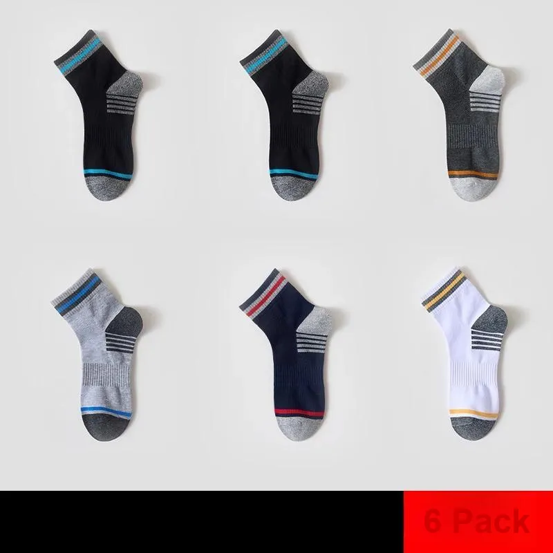 H YXIANG Mid Calf Socks Unisex 6 Pack-3