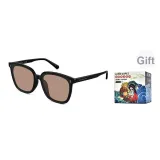 Vertical Logo-002 Black Frame with Tea Brown Lens