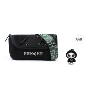 Venque Nylon Fabric Sling Bag Regular Unisex Orange/Army Green/Black